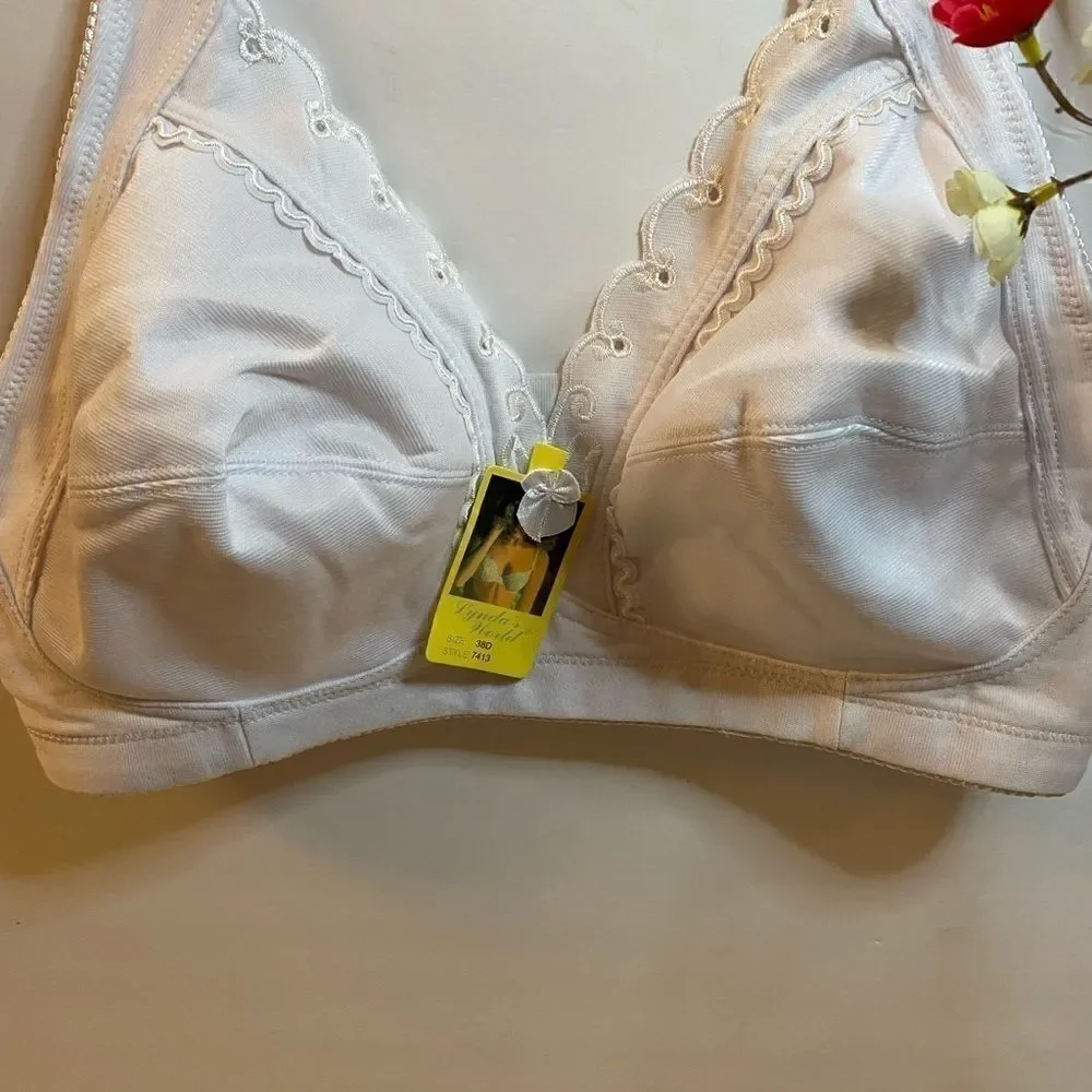 🎀Lynda’s world fashion embroidery floral  Bra-38D